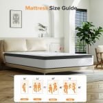 Queen Mattress, 12Inch Gel Memory Foam Hybrid Mattress in box,Queen Size Mattress with Supportive Pocket Coil,Motion Isolation