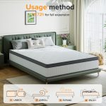 12 Inch Queen Size Mattress Hybrid Memory Foam Pocket Spring Mattress in A Box CertiPUR-US Certified