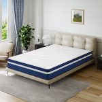 POSMOND 10 Inch Queen Size Mattresses with Memory Foam & Innersprings - Ergonomic Medium Firm Feel