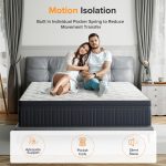 Twin Mattress, Babo Care 8 Inch Cooling-Gel Memory Foam and Individually Pocket Innerspring Hybrid Mattress, Queen Bed Mattress in a Box, CertiPUR-US Certified, Medium Queen Size Mattress