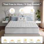 Babo Care 8 inch Twin Size Hybrid Mattress,Individually Wrapped Pocket Coils Spring Mattress in a Box，Medium Firm,Pressure Relief,Breathable