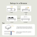 Babo Care 8 inch Twin Size Hybrid Mattress,Individually Wrapped Pocket Coils Spring Mattress in a Box，Medium Firm,Pressure Relief,Breathable
