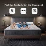 Babo Care 12 inch Queen Size Hybrid Plush Mattress,Individually Wrapped Pocket Coils Innerspring Mattress, Memory Foam Mattress In a Box,CertiPUR-US Certified