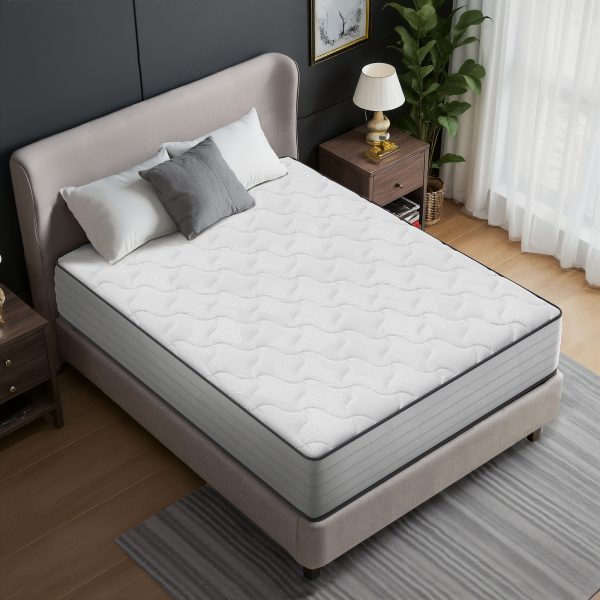 Babo Care 8 inch Twin Size Hybrid Mattress,Individually Wrapped Pocket Coils Spring Mattress in a Box，Medium Firm,Pressure Relief,Breathable