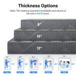 Babo Care Twin Mattress,8 Inch Hybrid Mattress,Memory Foam with Individually Pocket Springs,Mattress in box,CertiPUR-US,Anti-Static Fabric