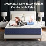 Babo Care Twin Mattress,10 Inch Hybrid Mattress,Memory Foam with Individually Pocket Springs,Medium-Firm Mattress in Box,CertiPUR-US,Anti-Static Fabric