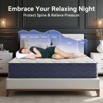 Babo Care Twin Mattress,10 Inch Hybrid Mattress,Memory Foam with Individually Pocket Springs,Medium-Firm Mattress in Box,CertiPUR-US,Anti-Static Fabric